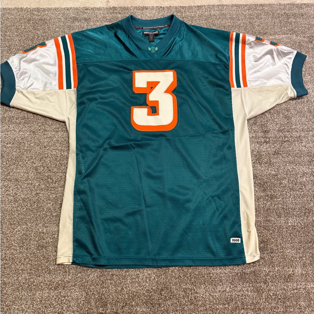 OutKast vintage Y2K throwback Teal and White Men's Jersey